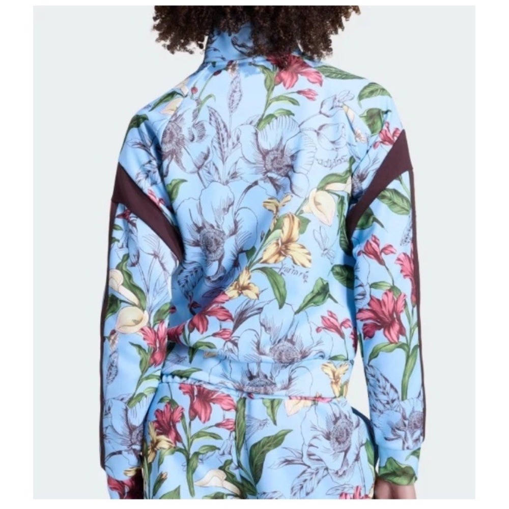 Adidas x Farm Rio House of Tiro Track Top Jacket Medium M Blue Sky Floral NWT - Picture 3 of 5